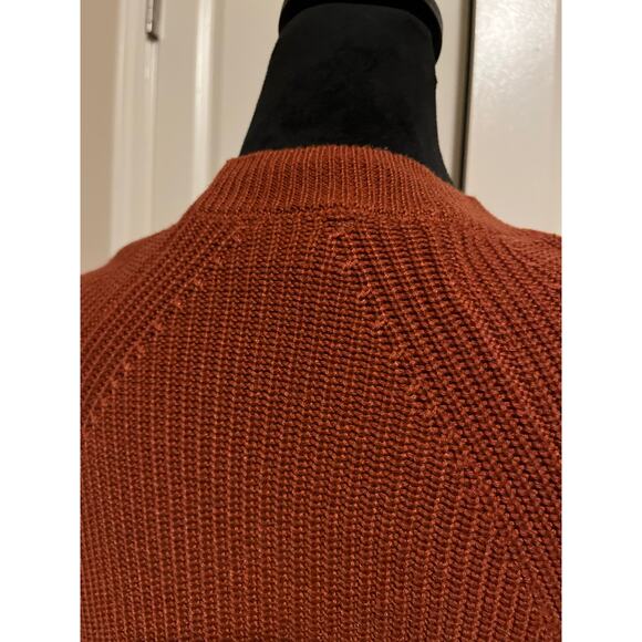 EUC Jessica Simpson Rust Rib Knit Sweater Size Small - Picture 9 of 10